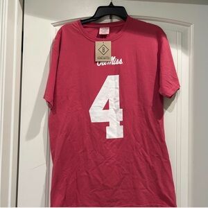 B Unlimited comfort wash SEC Ole Miss Rebels #4  Quinshon Judkins t shirt